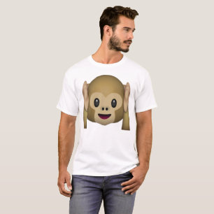 Hear No Evil Monkey - Emoji T Shirt