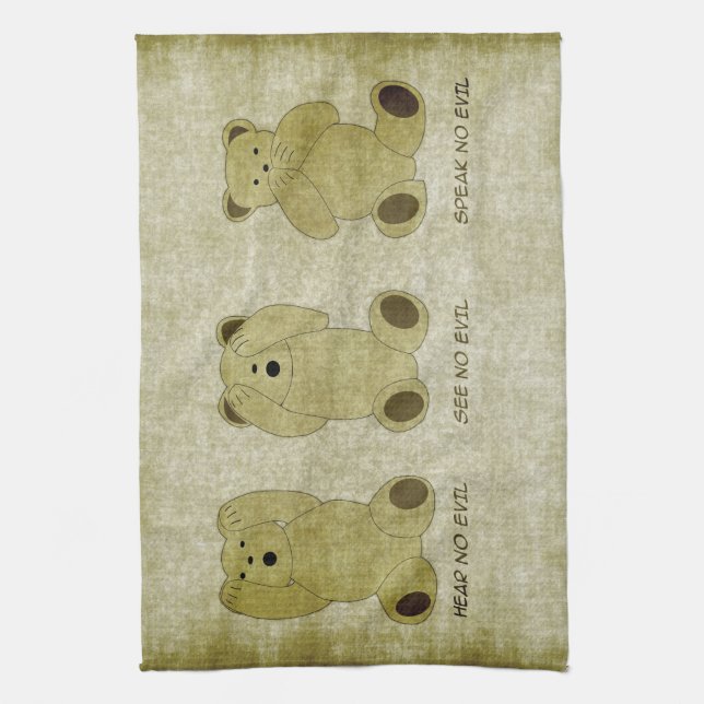 Hear No Evil Nalles Kitchen Towel Kökshandduk (Vertikal)