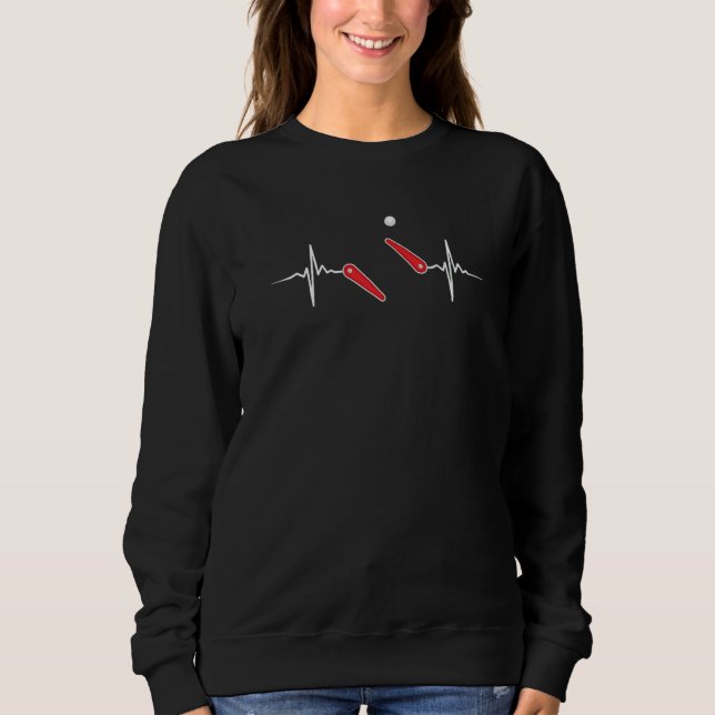 Hear Pulse Line-pulsslag Vänd Ekg-stift T Shirt (Framsida)