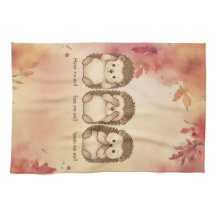 hear, see and speak no evil cute Hedgehogs