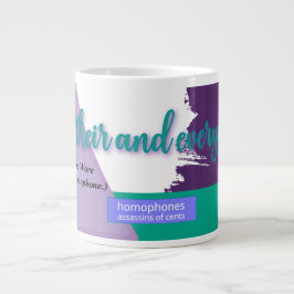 Hear, Their, and Everywear – Alfa Sity Homophones  Jumbo Mugg