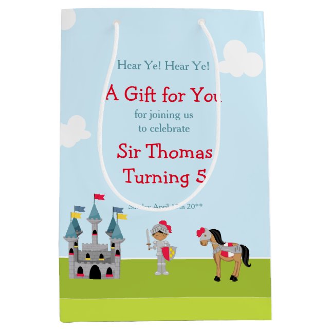 Hear Ye African American Knight Födelsedagsfest (Framsidan)