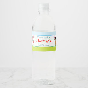 Hear Ye Black Hair Cute Knight Vattenflaskor Etikett