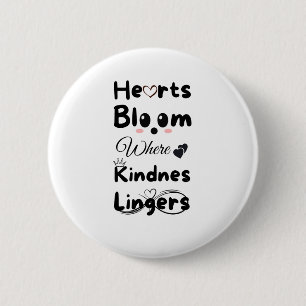 Hearar Bloom where Kindness Lingers Sticker Knapp