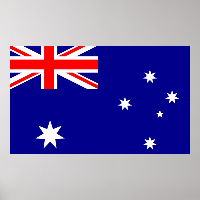 Heard Island och McDonald Islands flagga Poster (Framsidan)