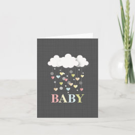 Heards + Clouds Neutralt Baby Card Kort