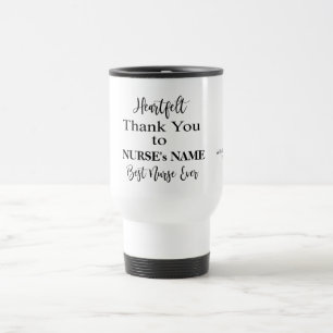Hearfilt Tack Best Nurse någonsin typografi Resemugg