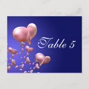 Hearged Bordsnummer Card