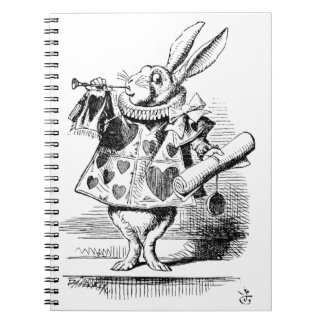 Hearld - kanin, Alice's AdveWonderland 1865 Anteckningsbok