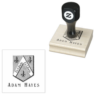 Hearldic Medieval Shield Ex Libris Stämpel