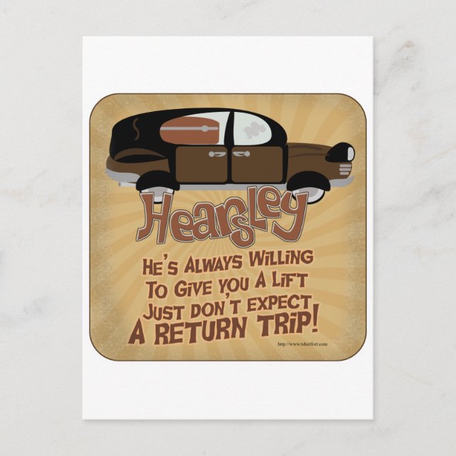 Hearsleys Motto Vykort (Framsida)