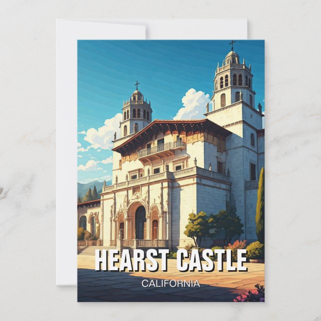 Hearst Castle San Simeon California Central Kusten Julkort (Framsida)