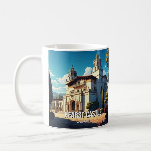 Hearst Castle San Simeon California Central Kusten Kaffemugg (Vänster)