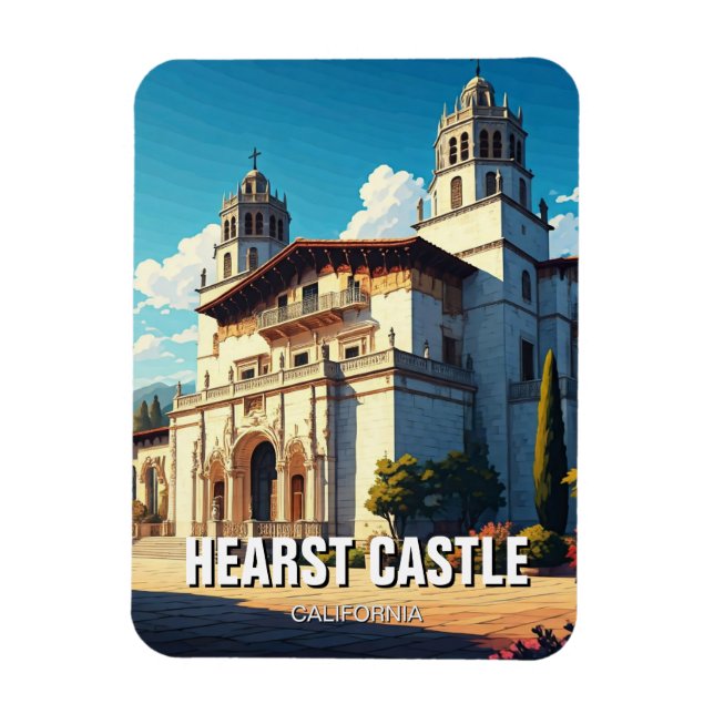 Hearst Castle San Simeon California Central Kusten Magnet (Vertikal)