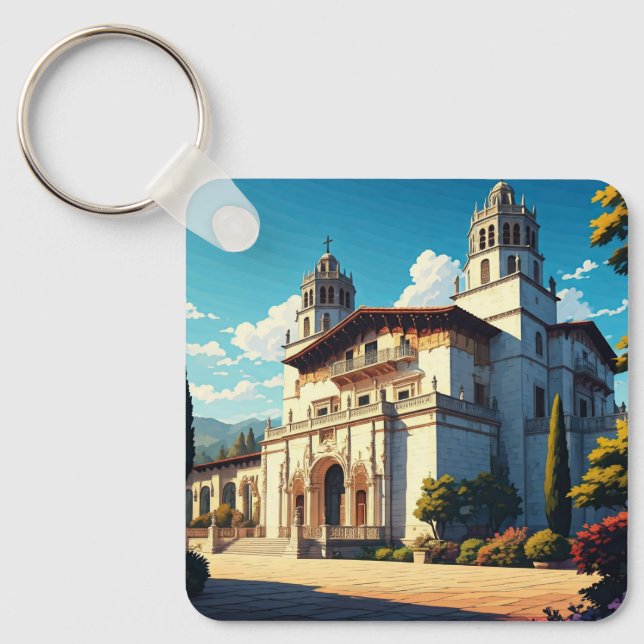 Hearst Castle San Simeon California Central Kusten Nyckelring (Framsida)