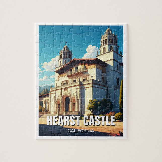 Hearst Castle San Simeon California Central Kusten Pussel (Vertikal)