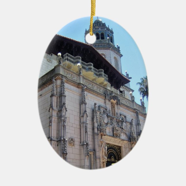 Hearst Castle, San Simeon, Kalifornien Julgransprydnad Keramik (Framsidan)