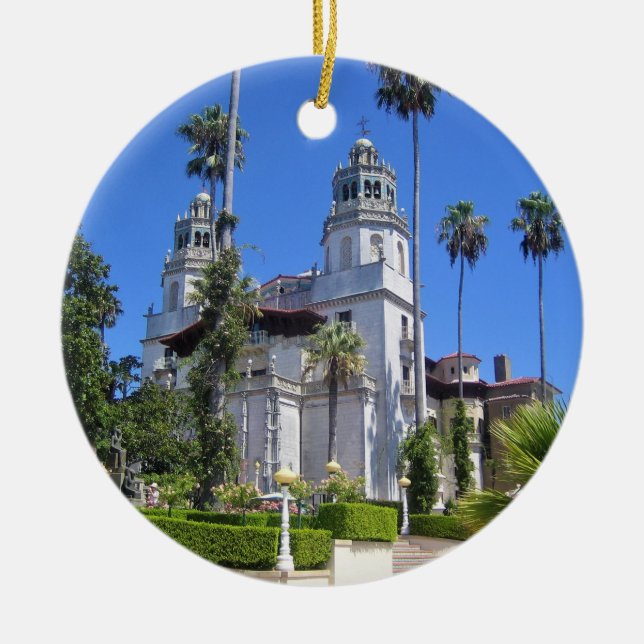 Hearst Castle, San Simeon, Kalifornien Julgransprydnad Keramik (Framsidan)