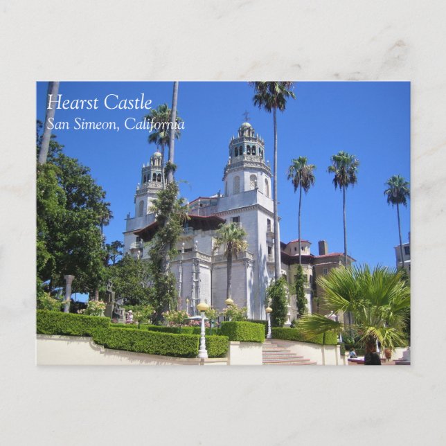 Hearst Castle, San Simeon, Kalifornien Vykort (Framsida)
