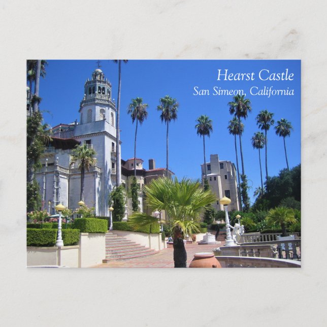 Hearst Castle, San Simeon, Kalifornien Vykort (Framsida)