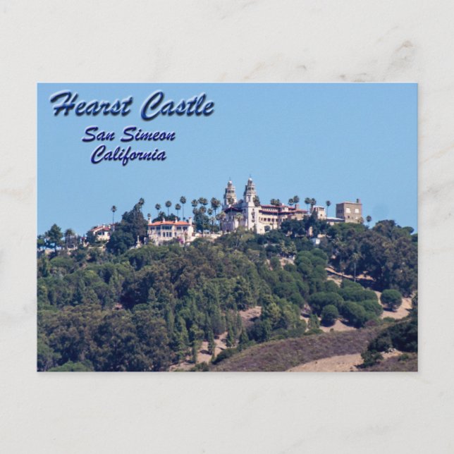 Hearst Castle-San Simeon, Kalifornien Vykort (Framsida)