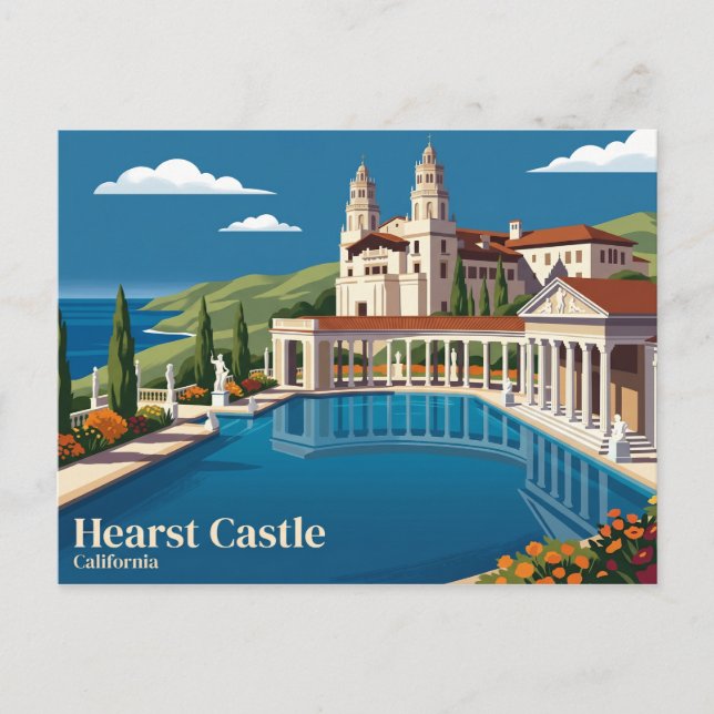 Hearst Castle USA Vykort (Framsida)