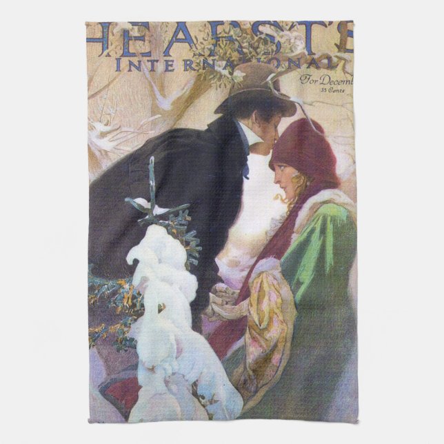 Hearsts Internationell Cover, Alphonse Mucha Kökshandduk (Vertikal)