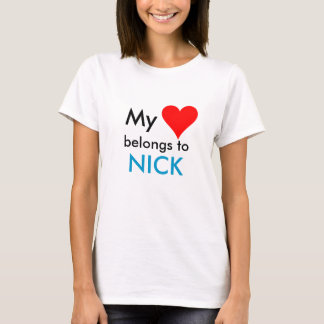 HEART1 som är min, hör hemma till, HACKET T-shirt