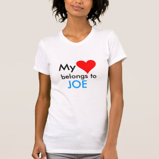 HEART1 som är min, hör hemma till, JOE Tee Shirt