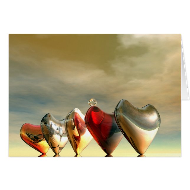 heart7 hälsningskort (Framsidan Horizontal)