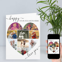 Heart 9 Photo Collage Kärlek Du skriver valfri Til