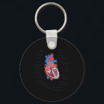 Heart Anatomy Funny Cvicu Nurse Nyckelring<br><div class="desc">Heart Anatomy Funny Cvicu Nurse</div>
