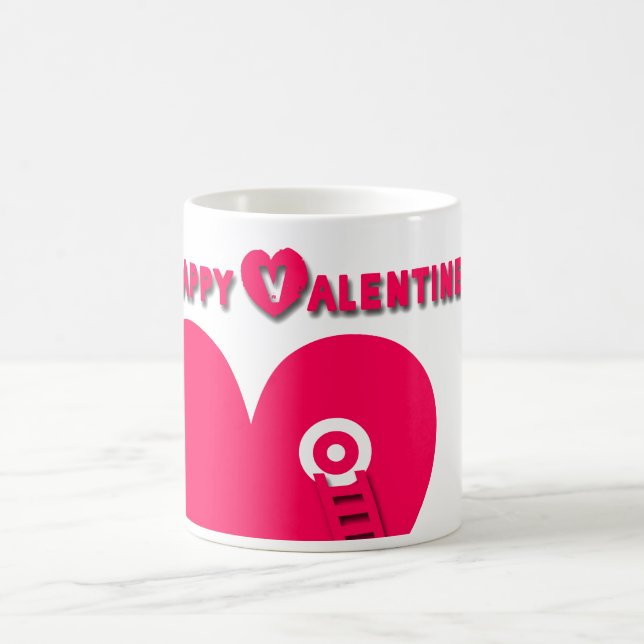 Heart and Ladder Valentine Day Mugg (Center)