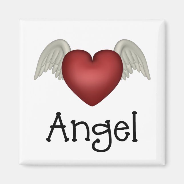 Heart Angel Vingar Magnet (Framsidan)