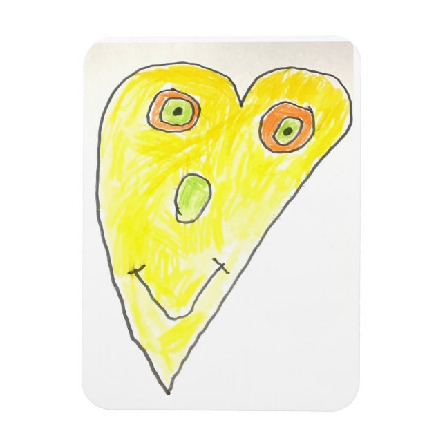 Heart Ansikte magnet (Vertikal)