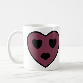 Heart Ansikte Pout Kaffemugg