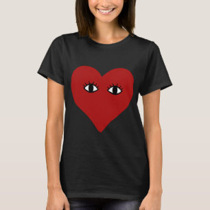 Heart Ansikte Tshirt T Shirt