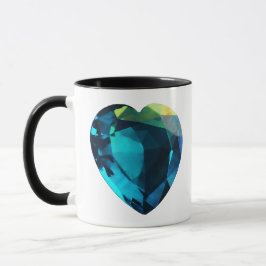 Heart Aquamarine Mugg