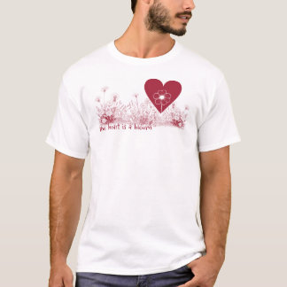 Heart är en Bloom Wildblomma T-Shirt