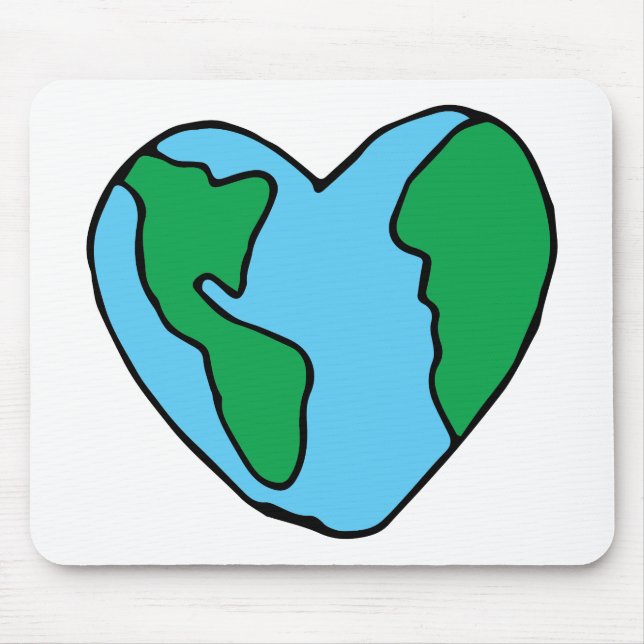 Heart Art World Ecogood Icon Lycklig Earth Clipa Musmatta (Framsidan)