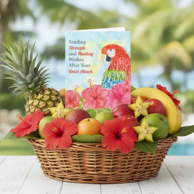 Heart Attack Healing Scarlet Macaws, Hibiscus Kort (Skapare uppladdad)