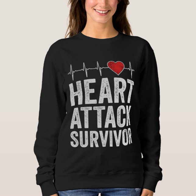 Heart Attack Survivor Heart Disease Awareness Hear T Shirt (Framsida)