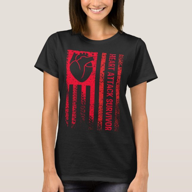 Heart Attack Survivor T Shirt (Framsida)
