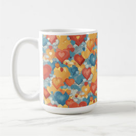 Heart autism kaffemugg