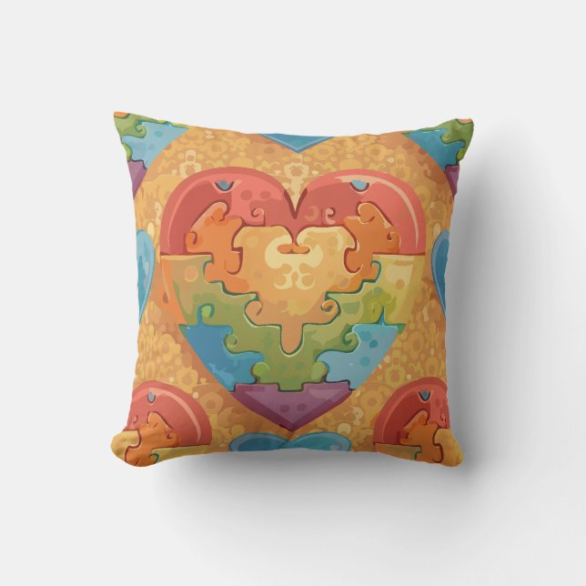 Heart autism kudde (Framsida)