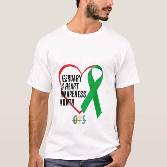 Heart Awareness, Survivor Recovery Gift, Surgery T Shirt (Framsida)