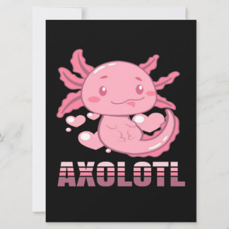 Heart Axolotl | Cute tecknad Axolotl