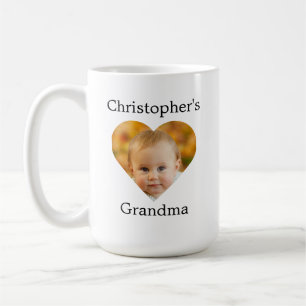 Heart Baby Ansikte Grandma Kaffemugg