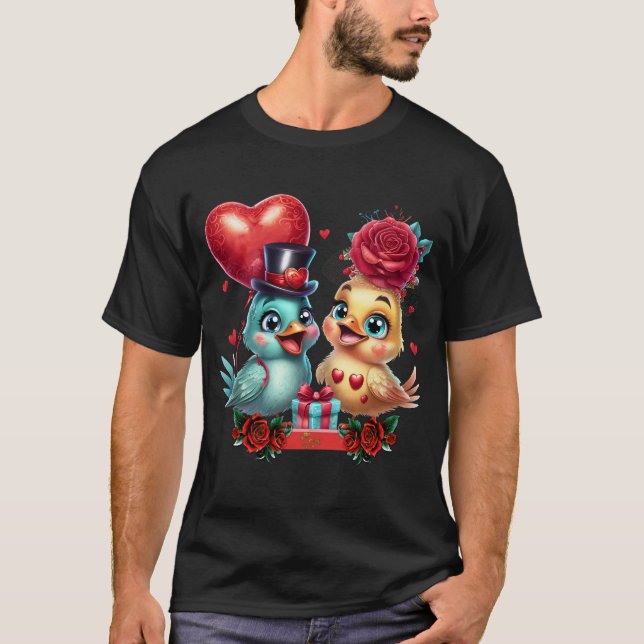 Heart Balloon och Ro Magic: A Feasted Romantik T Shirt (Framsida)