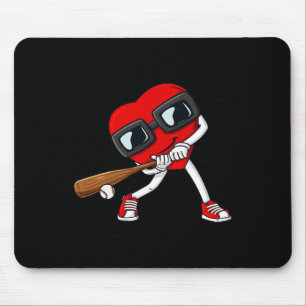 Heart Baseball Valentines day Roligt Boys Girls Ki Musmatta